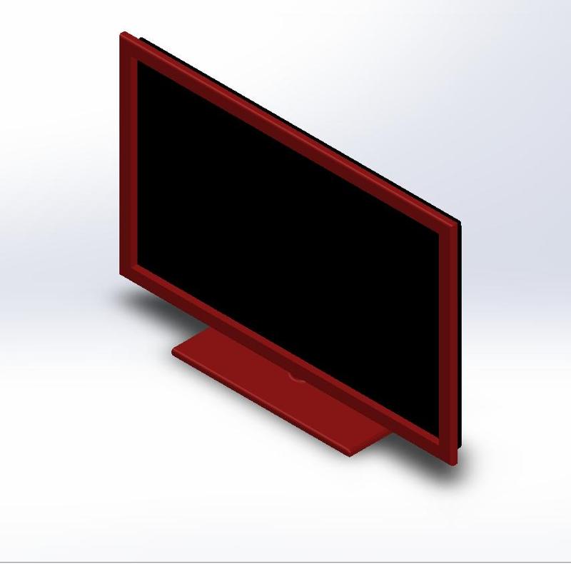 1.6 SCALE 40'' TV (With Frame) For Modelhouse/Dollhouse