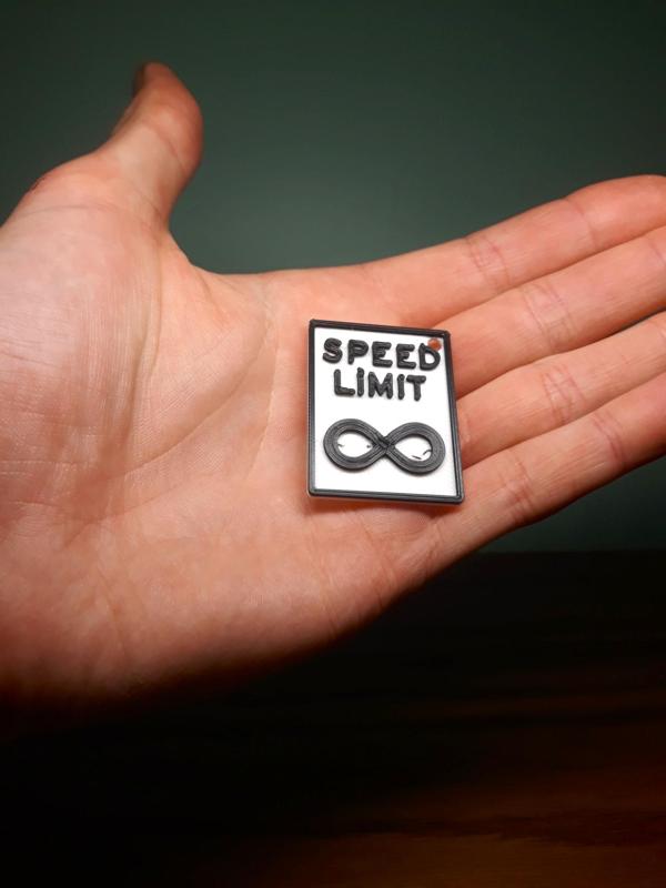 Speed limit infinity keychain