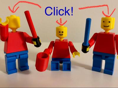 Yet Another Brick Man but with A Clickable Head!