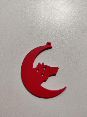 Wolfmoon pendant