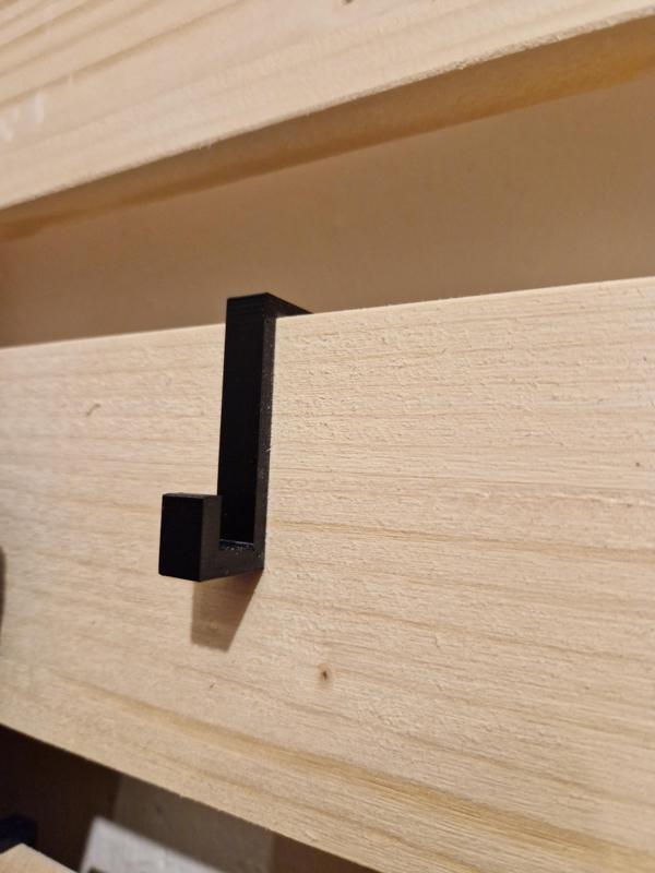 Haken Garderobe 18mm Brett