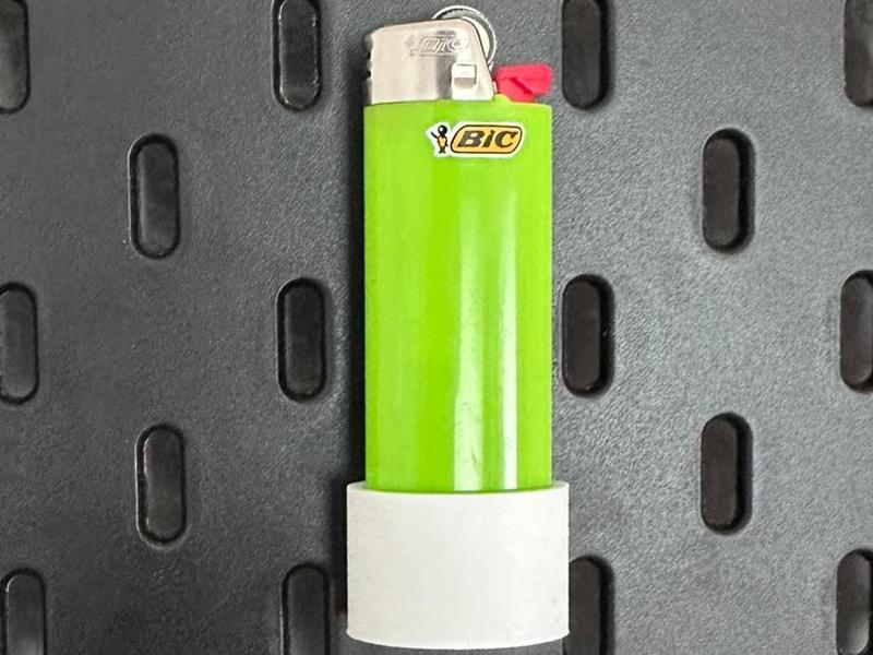 Simple Lighter Holder for IKEA Skadis 