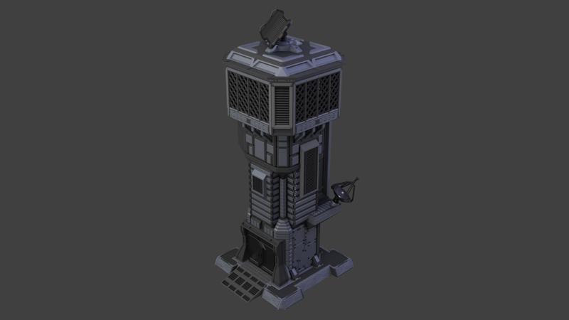 Sci-Fi Terminal Tower