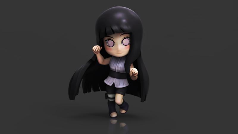 HINATA HYUGA - NARUTO - STL READY FOR 3D PRINTING 3D PRINTING MODEL