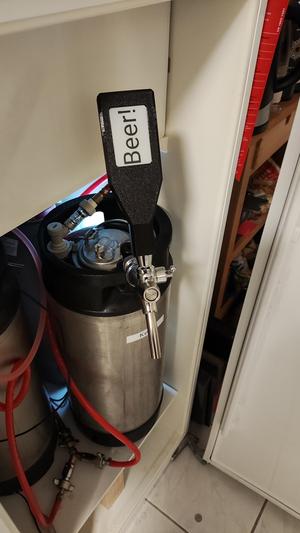 Beer Tap Handle with Passive NFC E Ink Display (Threaded)