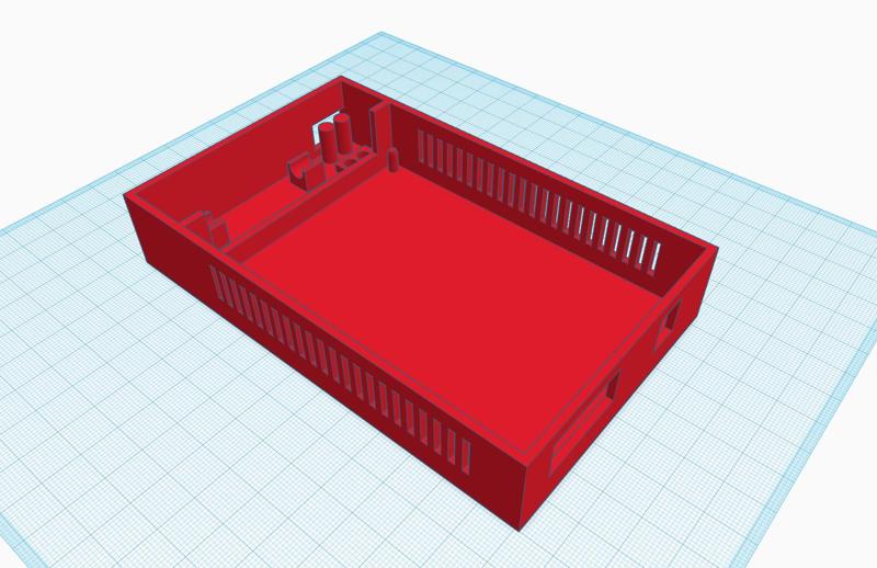 TDA7498 160+160w mini class D amplifier case