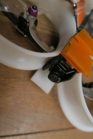 Donut Quadcopter / Drone - Camera protection front skid