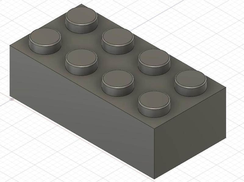 2x8 Lego Block