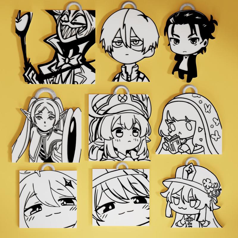 ANIME KEYCHAIN PACK 30 keychains