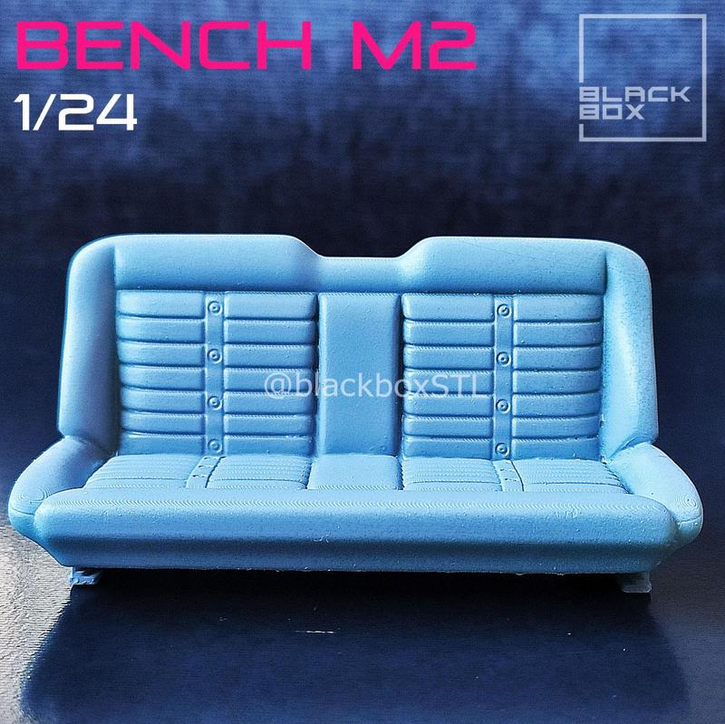 PICK UP TRUCK BENCH M2 Stripes FOR DIECAST AND MODELKITS 1-24th