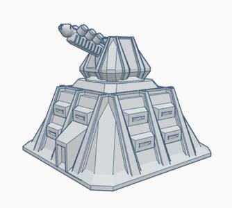 Plasma (or Gravity) Cannon Emplacement Mil038