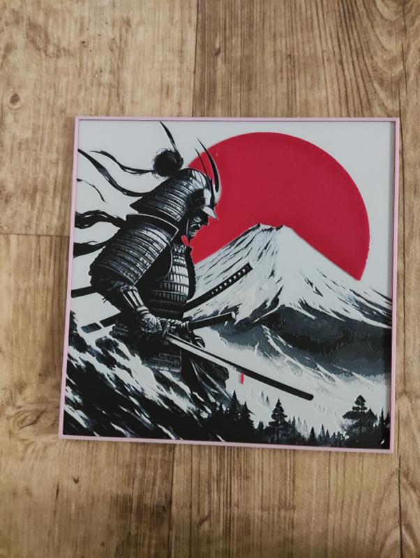 Samurai in Japan hueforge