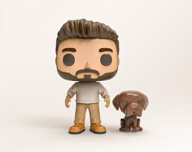 FUNKO BEARD BOY AND GREAT DANE MASCOT