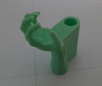 diese Hand bringt dir Glück.     Stütze, Abstand, ...