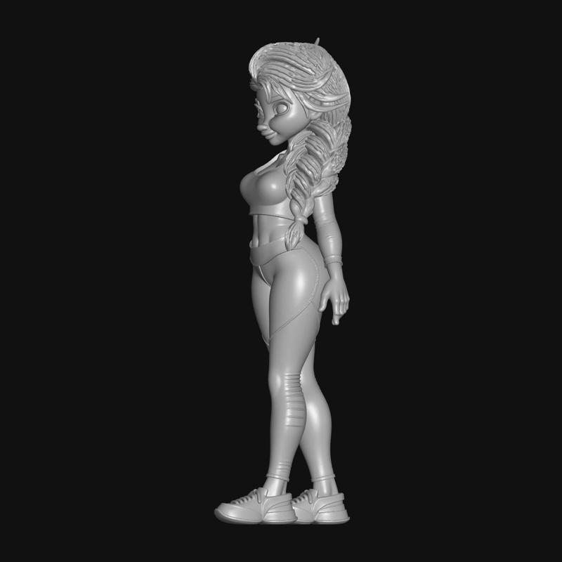 princess elsa in sportwear