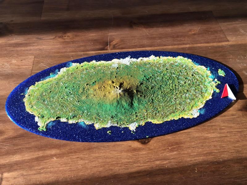 Jeju Island Terrain Map - South Korea