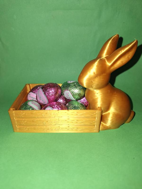 Bunny with chocolate box