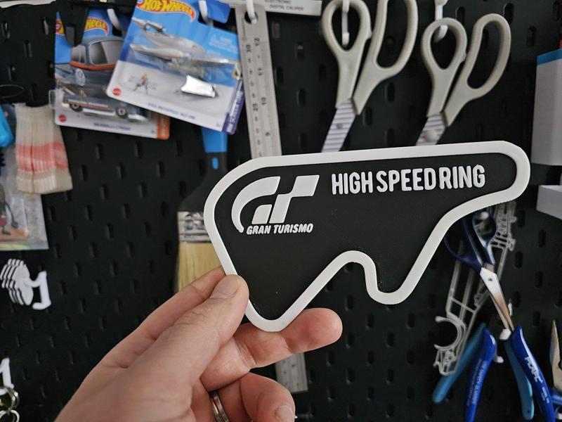 Gran Turismo High Speed ring map wall art