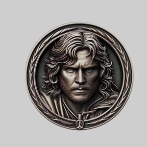 Samwise Gamgee Lord of Rings Medallion for CNC Router Laser & 3D Printer