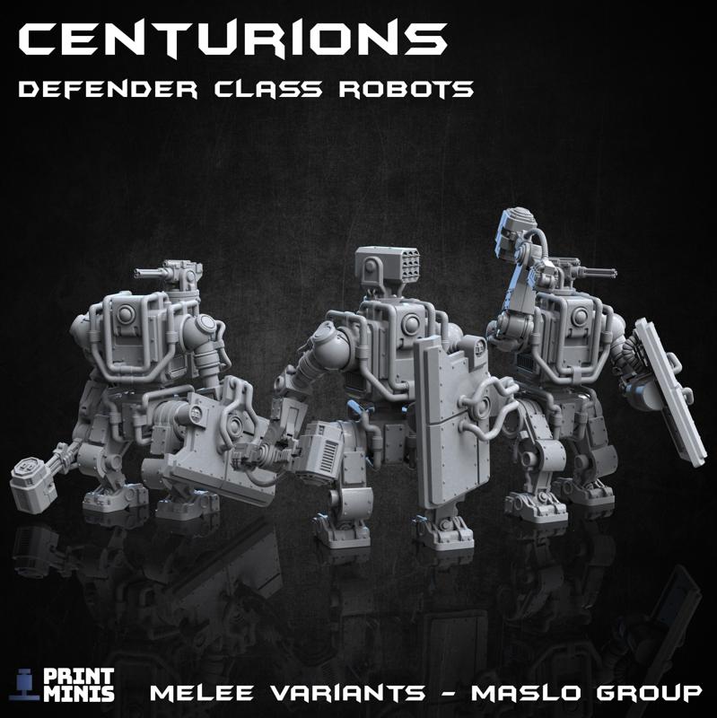 The Centurions x3 - Melee Robots - Doomsday Collection