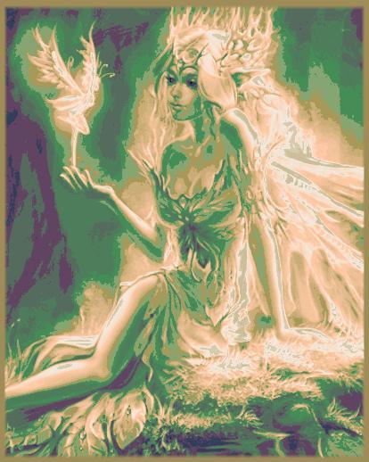 Hada y el espiritu del bosque hueforge