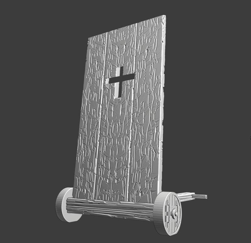 Siege protection single with cross