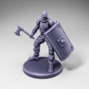 Skeleton - Infantry - Axe + Scutum Shield - Ready Pose