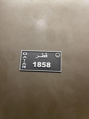 Qatar Truck Car Plate Key Chain