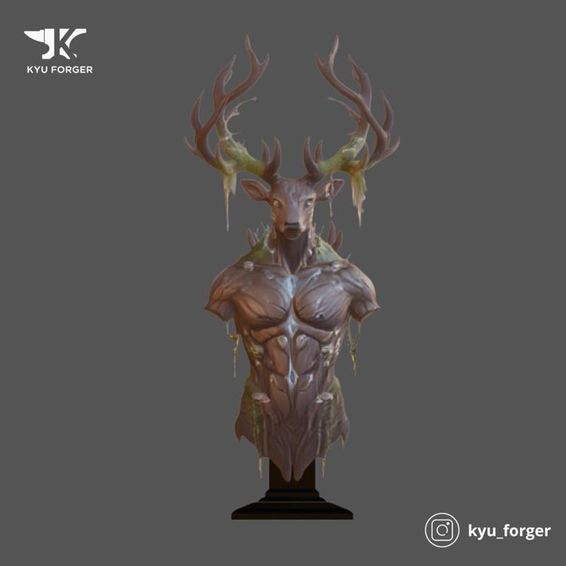 bursto cervo humanoide