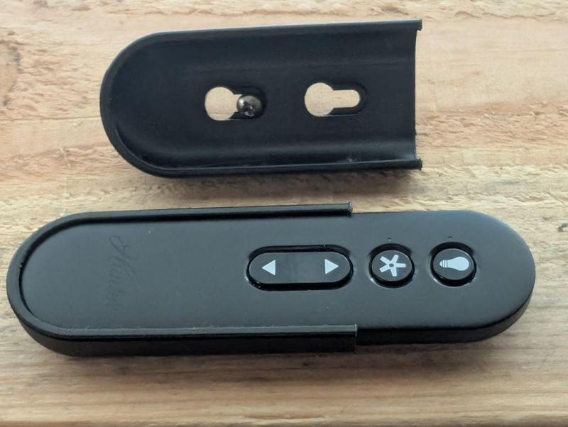 Low-profile Hunter ceiling fan remote wall mounts
