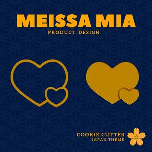 Japanese Sailor Moon Themed Cookie Cutter - Connecting Hearts | Digital 3D Print File