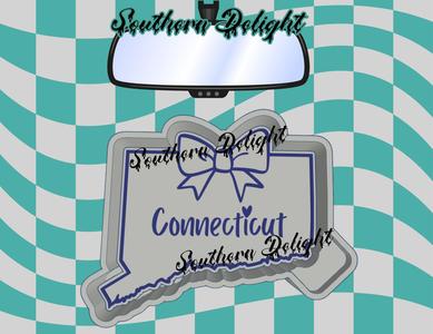 Connecticut w/ bow Freshie Mold