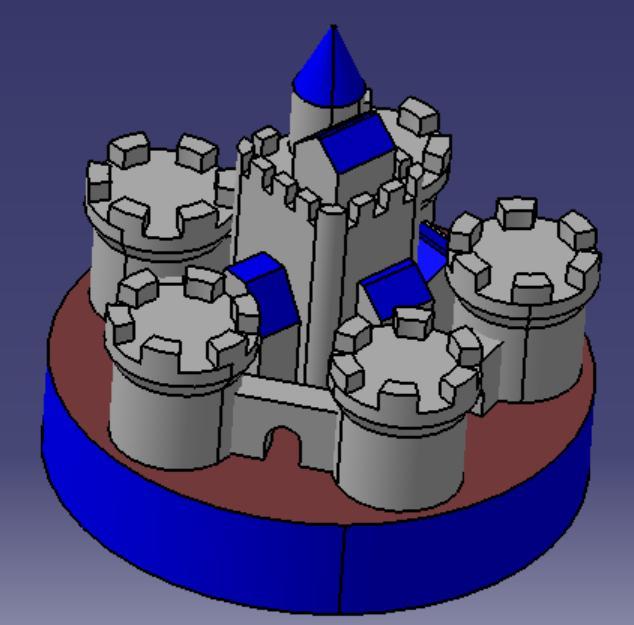 Catan ancient medieval french town