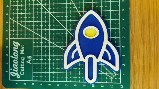 Rocketship decoration 
