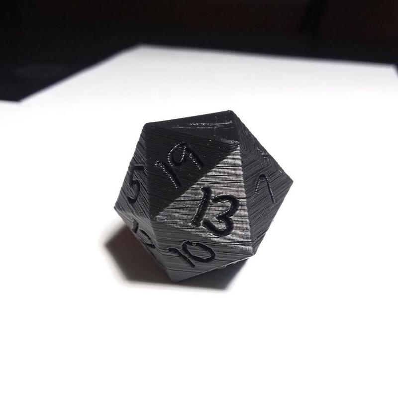 D20 - Fairly Numbered, Clearly Readable, Easy Print!