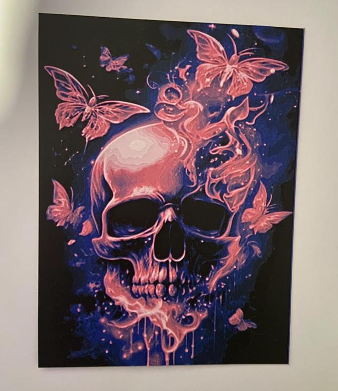 skull and butterfly 