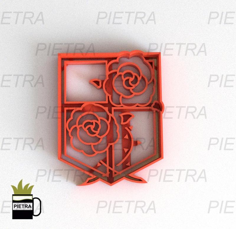 ATTACK ON TITAN FONDANT COOKIE CUTTER IMPRESSION MODEL GARRISON TROOPS