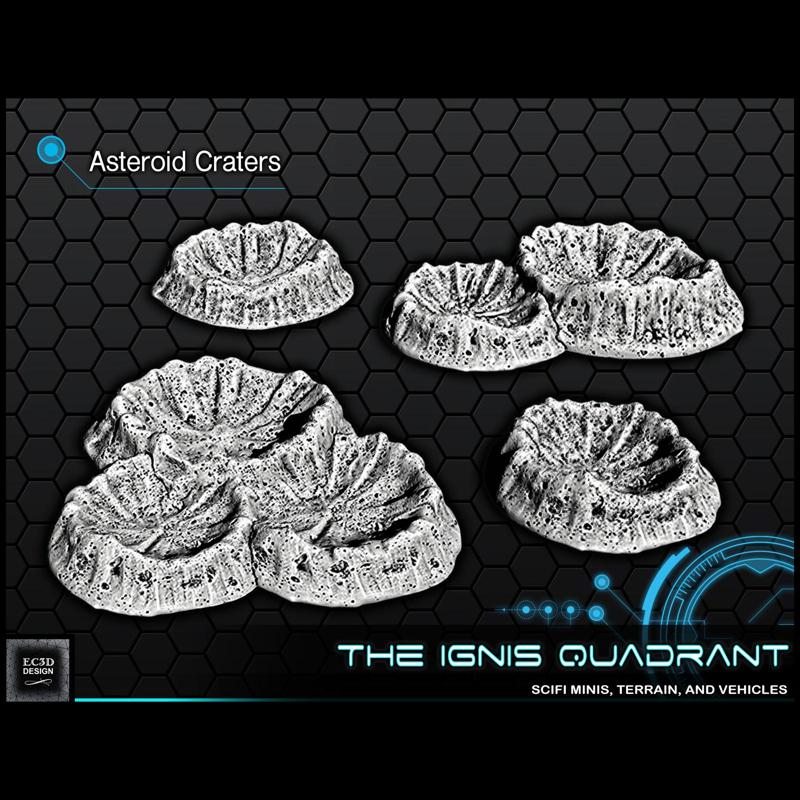 Asteroid Craters [Support-free]