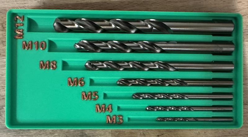 Gridfinity Box for Core Drill Set (M3–M12)