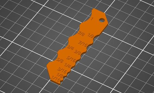 Fillet Radius Finder (Inner) - Design Reference Ruler 1/16 to 1 inch (remix)