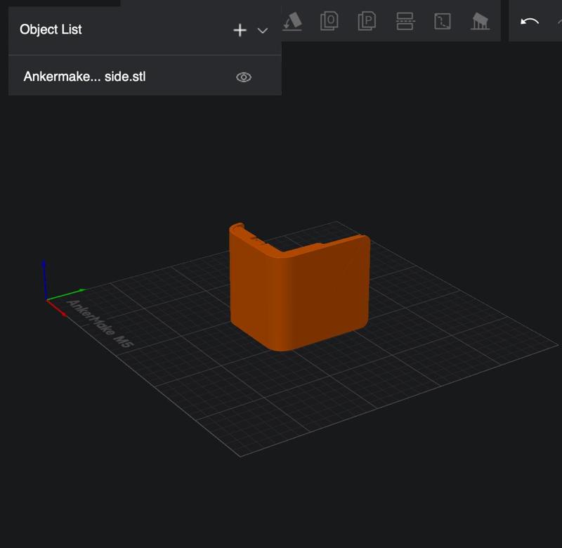 Ankermake M5C x Axis cover right side