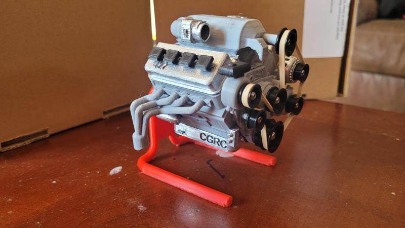 CGRC 427 SB Supercharged dry sump pan w/stand