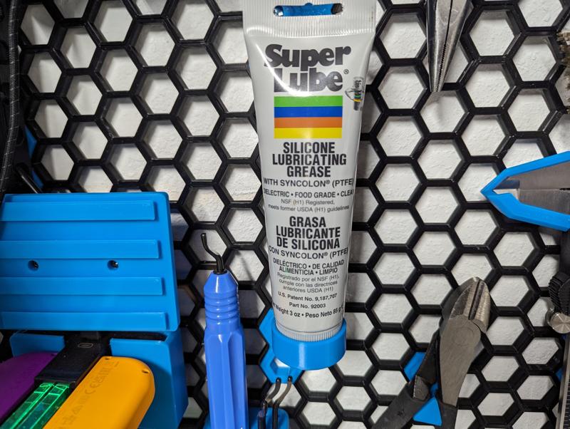 Super Lube Mount for Honeycomb Storage Wall
