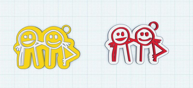 Llavero friends keychain