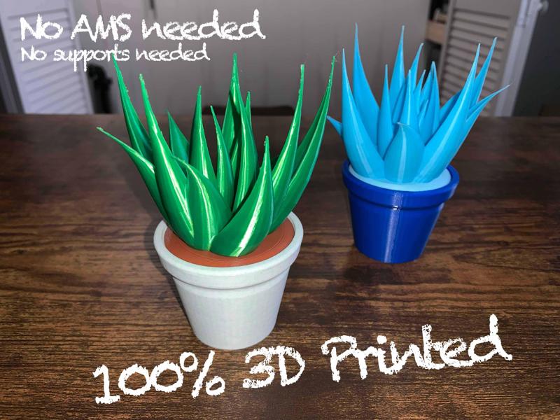 Desktop Potted Plant (Fully 3D Printed)