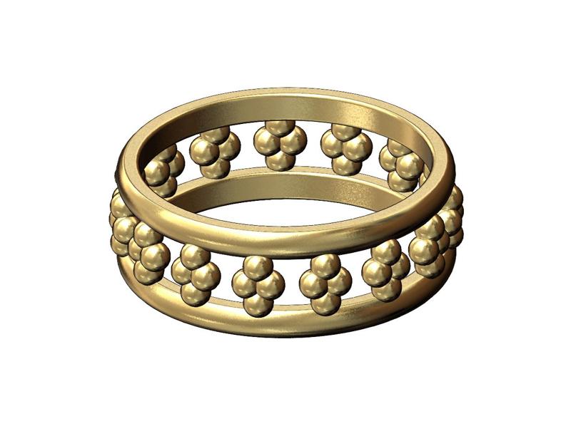 Bead ornaments fashion band US sizes 6to9 3D print model