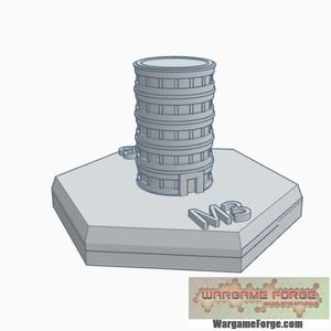 Sci-Fi Building 4 Hex Map Scale HMSSF004