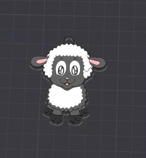 cute animal,shawn the sheep keychain / necklace charm