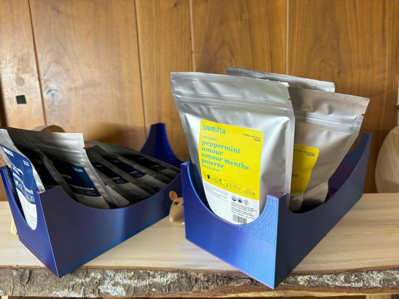 David' Tea bulk bag holder