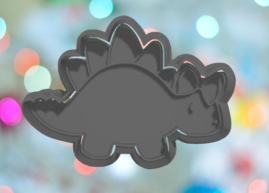 Dinosaur Stegosaurs With Bow Cookie Cutter